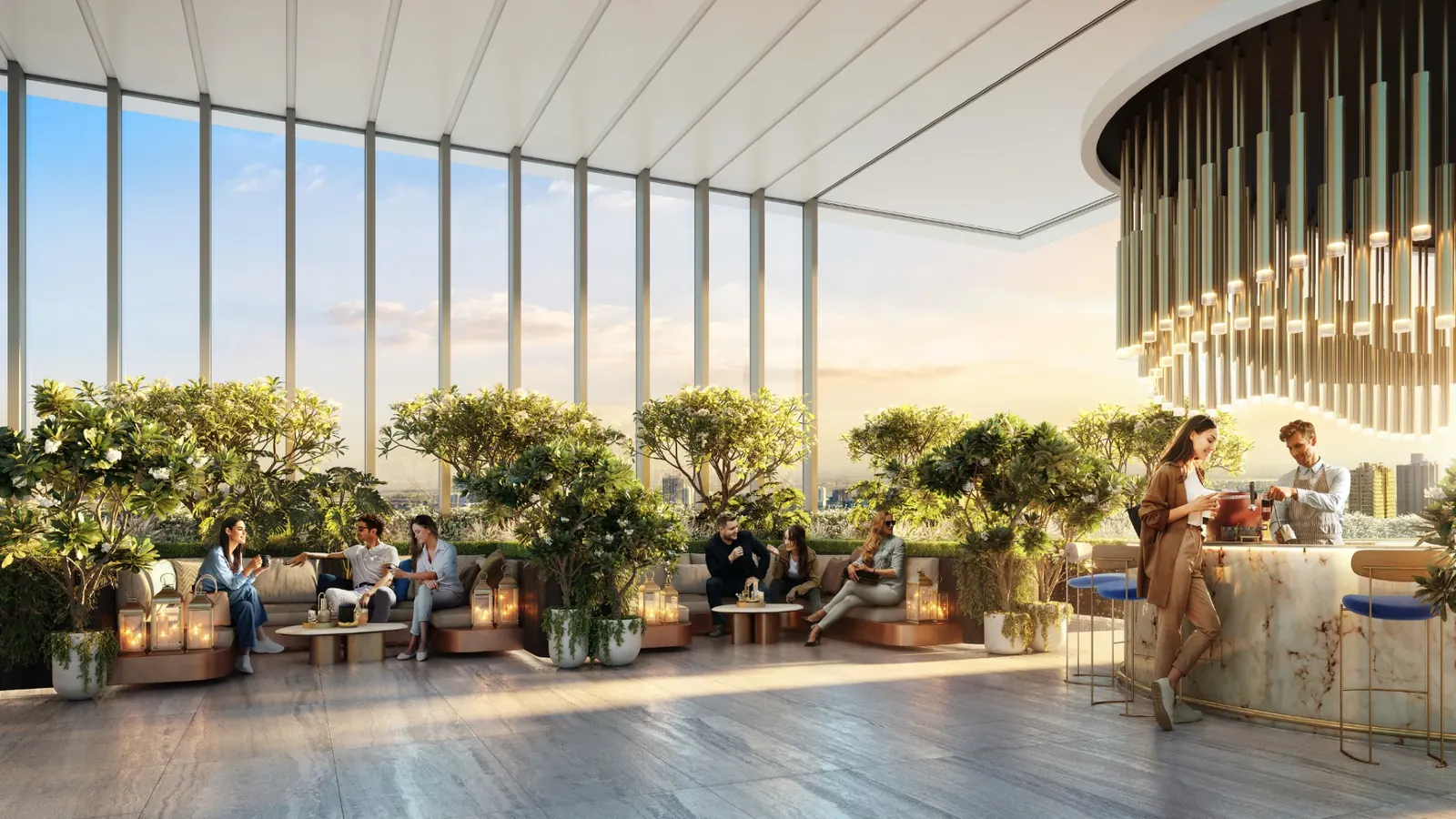Le salon jardin, image du promoteur