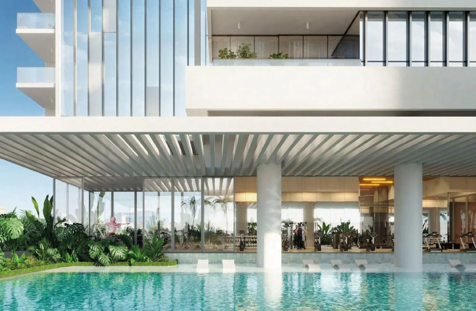 La piscine du podium, image du promoteur